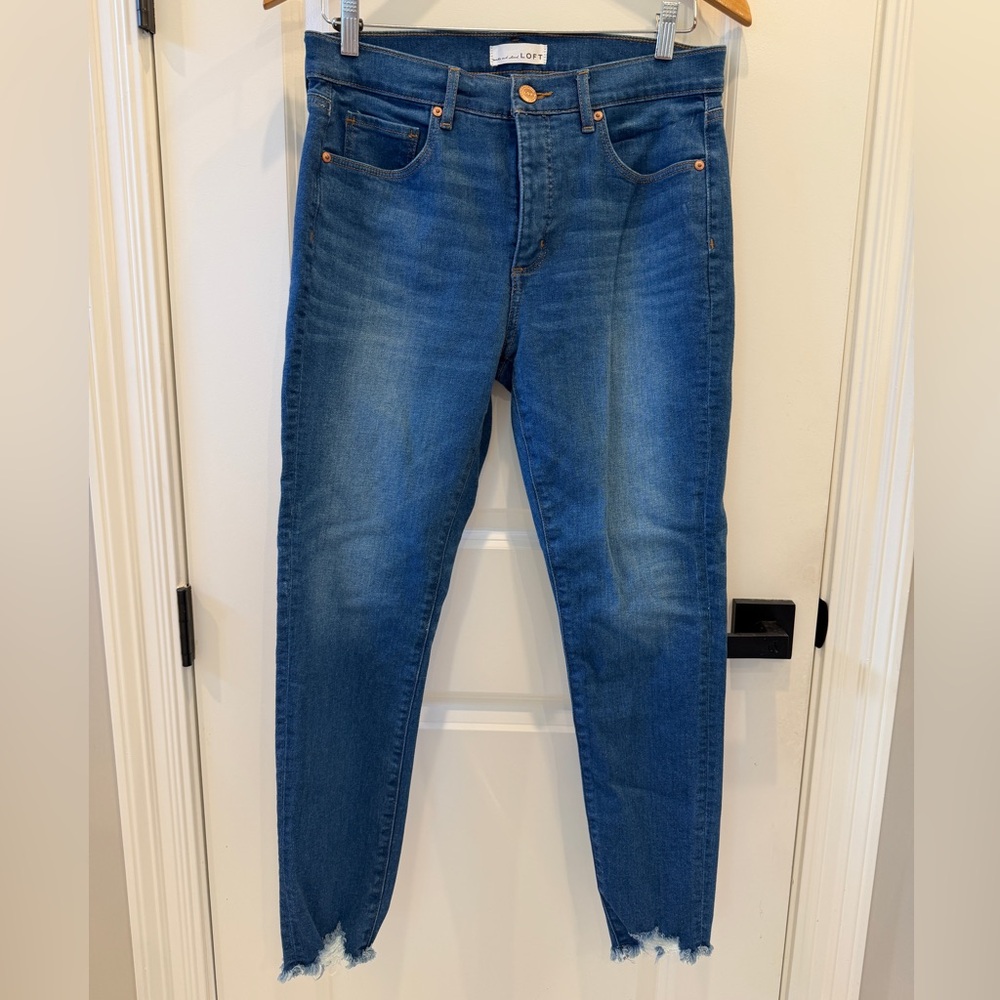 LOFT Women's Classic Blue Skinny Jeans